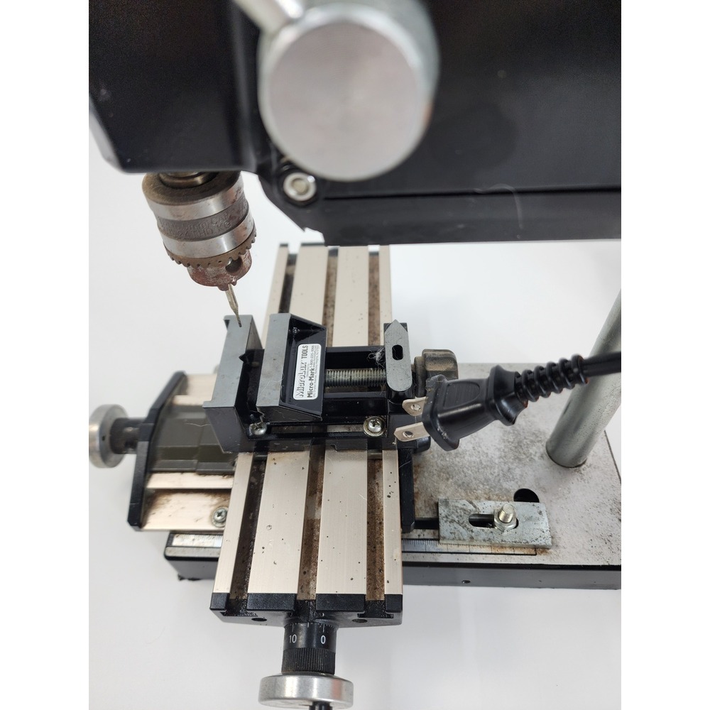 MicroLux Micro-Mark Miniature Drill Press with X-Y Table Vise and Coolant Tank - Picture 5 of 15